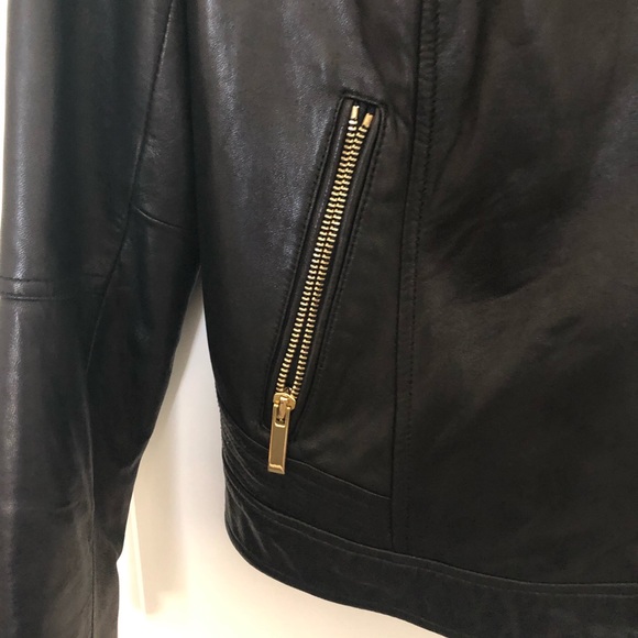 Bernardo Black Buttery Soft Leather Moro Jacket - Picture 6 of 8